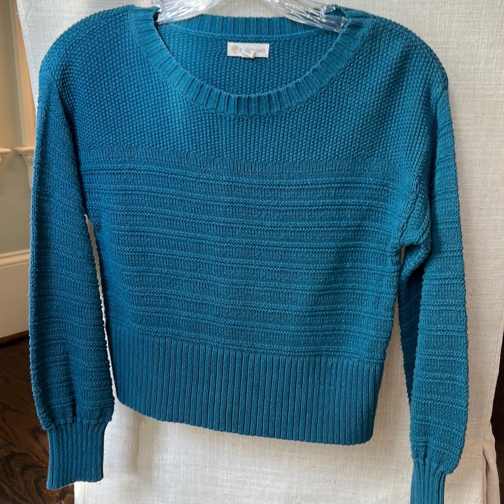 Tucker Tate girls turquoise sweater!